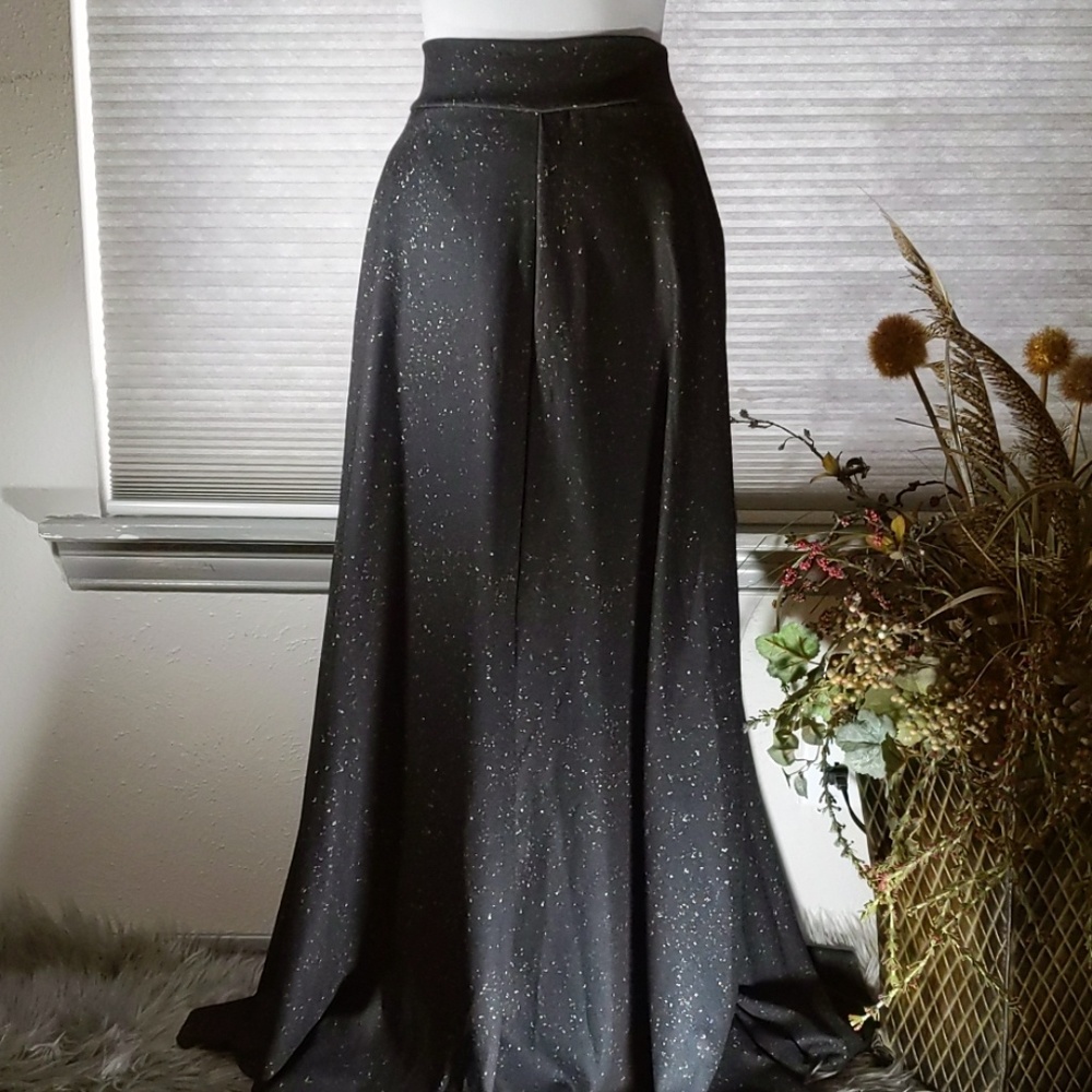 NWOT Black and multi colored ball skirt